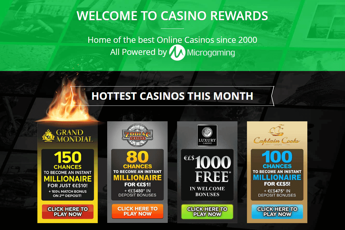 Casino Rewards $1 deposit Brands